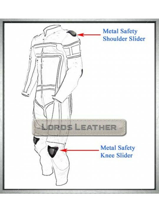 Custom Made 1pcs Red Leather Safety Suit