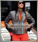Ladies formula 1 Gulf GP Leather Fashion Jacket